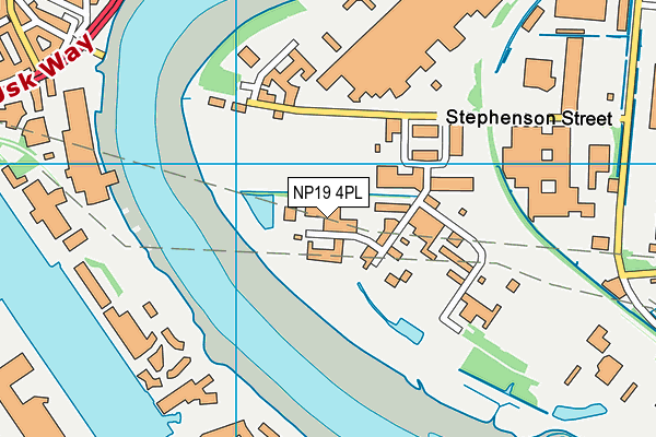 NP19 4PL map - OS VectorMap District (Ordnance Survey)