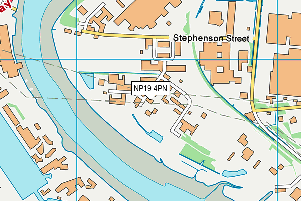 NP19 4PN map - OS VectorMap District (Ordnance Survey)
