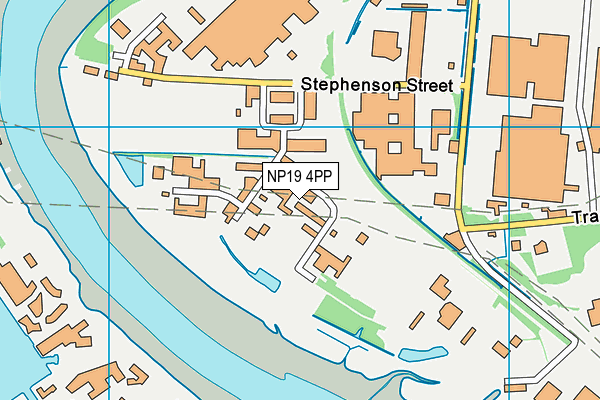 NP19 4PP map - OS VectorMap District (Ordnance Survey)