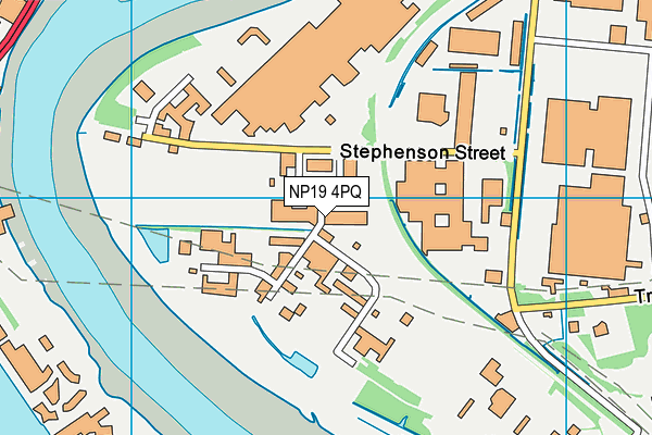 NP19 4PQ map - OS VectorMap District (Ordnance Survey)