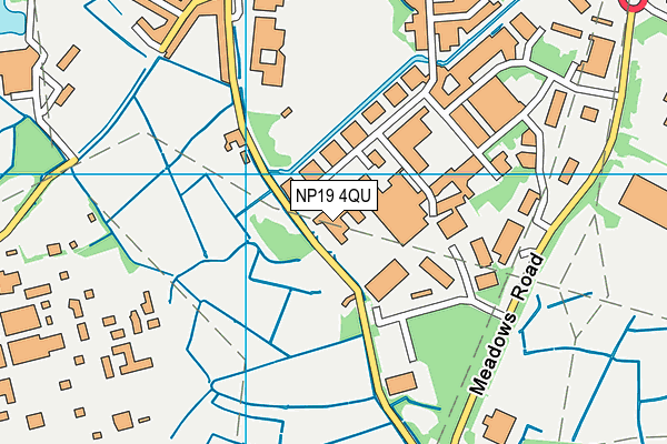 NP19 4QU map - OS VectorMap District (Ordnance Survey)