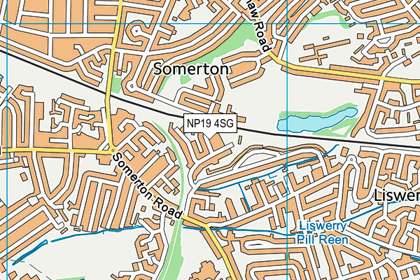 NP19 4SG map - OS VectorMap District (Ordnance Survey)