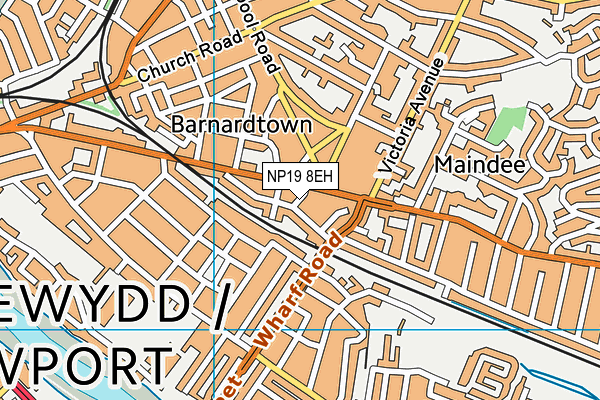 NP19 8EH map - OS VectorMap District (Ordnance Survey)