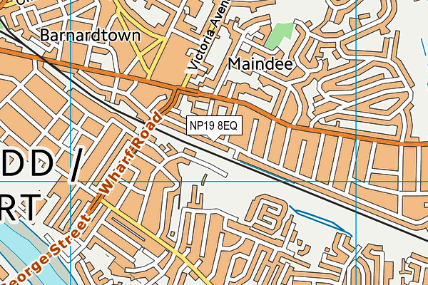 NP19 8EQ map - OS VectorMap District (Ordnance Survey)