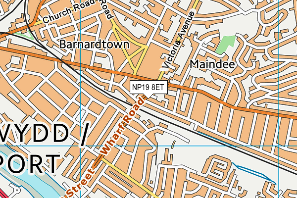 NP19 8ET map - OS VectorMap District (Ordnance Survey)