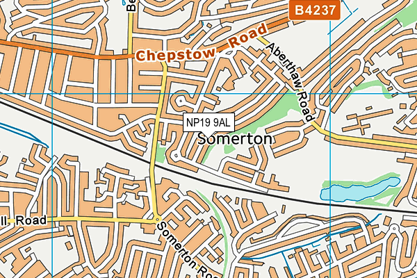 NP19 9AL map - OS VectorMap District (Ordnance Survey)