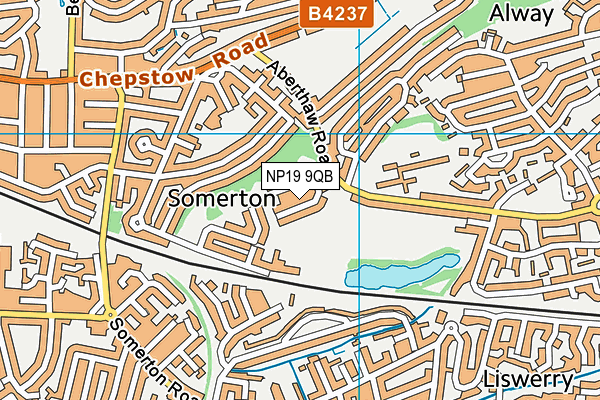 NP19 9QB map - OS VectorMap District (Ordnance Survey)