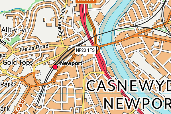 NP20 1FS map - OS VectorMap District (Ordnance Survey)