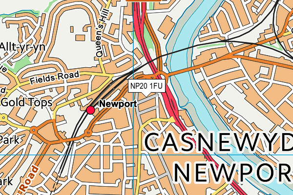 NP20 1FU map - OS VectorMap District (Ordnance Survey)