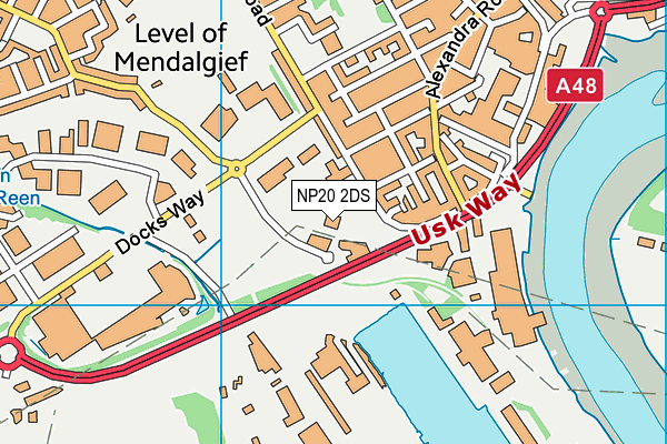 NP20 2DS map - OS VectorMap District (Ordnance Survey)