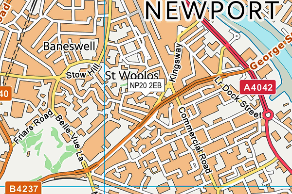 NP20 2EB map - OS VectorMap District (Ordnance Survey)