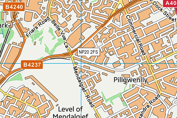 NP20 2FS map - OS VectorMap District (Ordnance Survey)