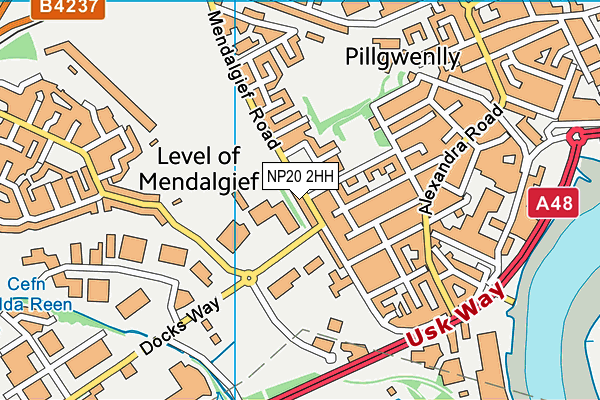 NP20 2HH map - OS VectorMap District (Ordnance Survey)