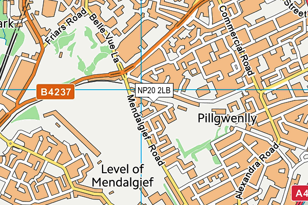 NP20 2LB map - OS VectorMap District (Ordnance Survey)