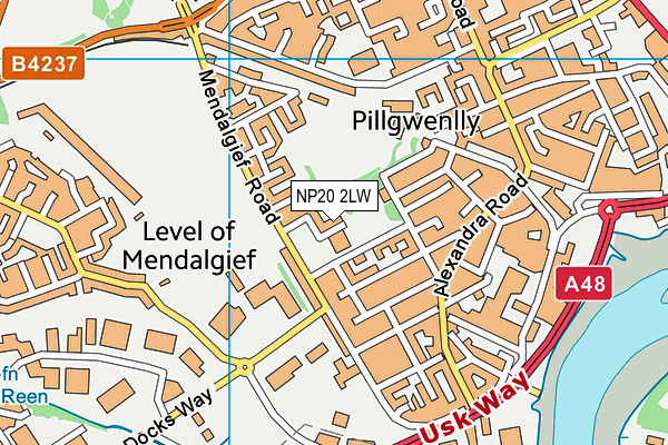 NP20 2LW map - OS VectorMap District (Ordnance Survey)