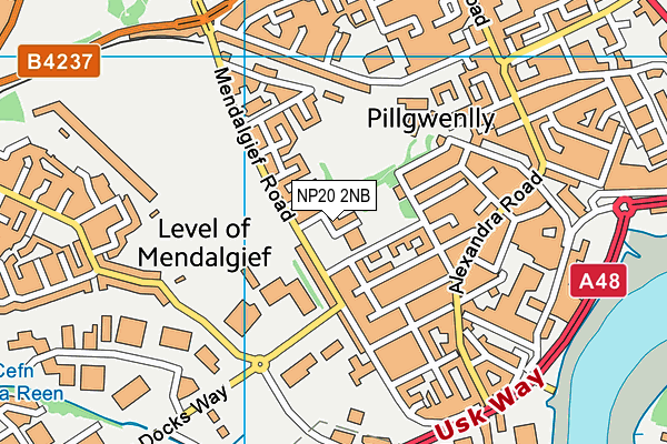 NP20 2NB map - OS VectorMap District (Ordnance Survey)
