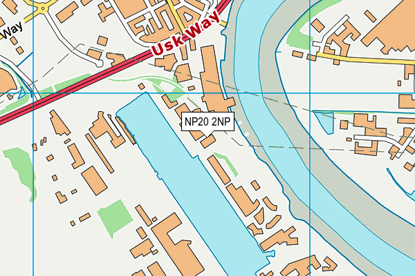 NP20 2NP map - OS VectorMap District (Ordnance Survey)
