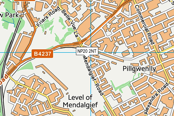 NP20 2NT map - OS VectorMap District (Ordnance Survey)