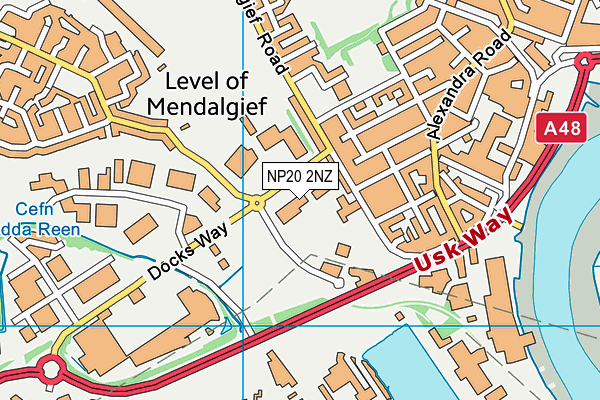 NP20 2NZ map - OS VectorMap District (Ordnance Survey)
