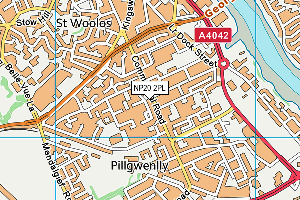 NP20 2PL map - OS VectorMap District (Ordnance Survey)