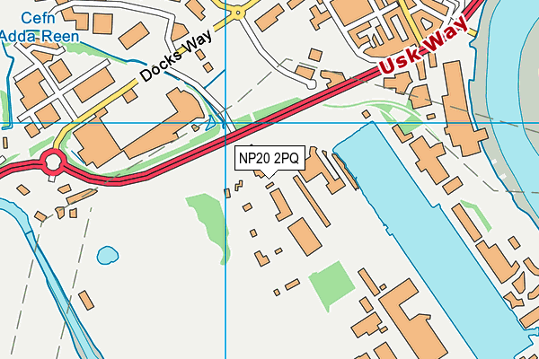 NP20 2PQ map - OS VectorMap District (Ordnance Survey)