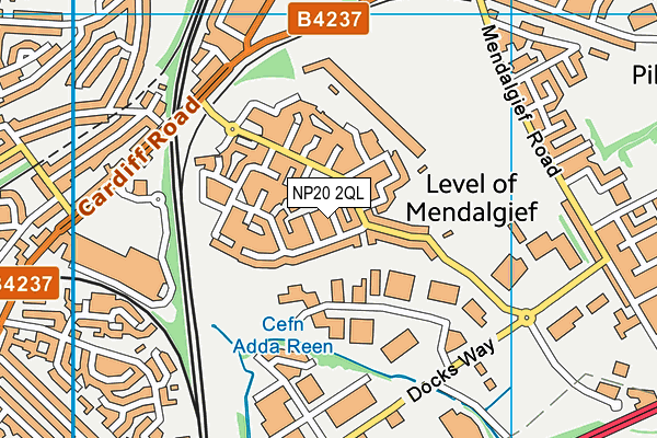 NP20 2QL map - OS VectorMap District (Ordnance Survey)
