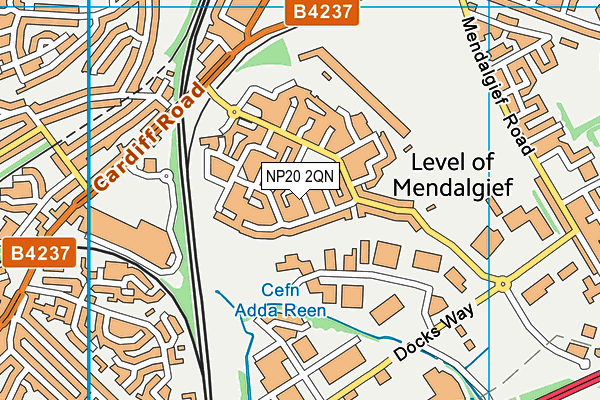 NP20 2QN map - OS VectorMap District (Ordnance Survey)