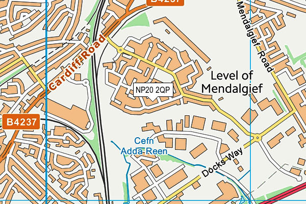 NP20 2QP map - OS VectorMap District (Ordnance Survey)