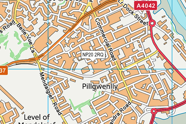 NP20 2RQ map - OS VectorMap District (Ordnance Survey)