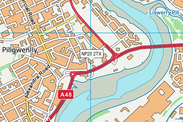 NP20 2TX map - OS VectorMap District (Ordnance Survey)