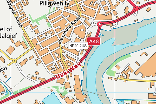 NP20 2US map - OS VectorMap District (Ordnance Survey)