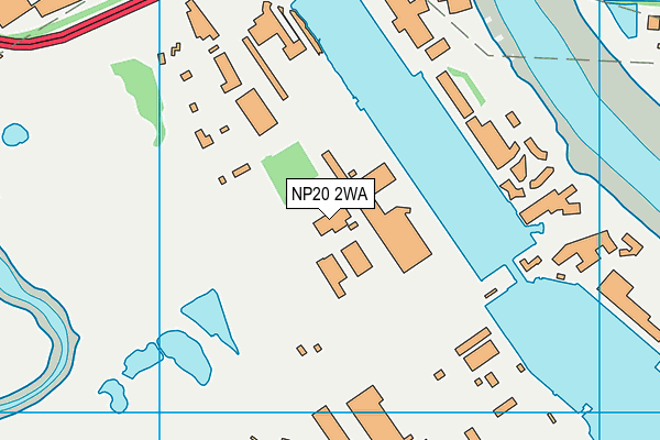 NP20 2WA map - OS VectorMap District (Ordnance Survey)