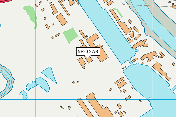 NP20 2WB map - OS VectorMap District (Ordnance Survey)