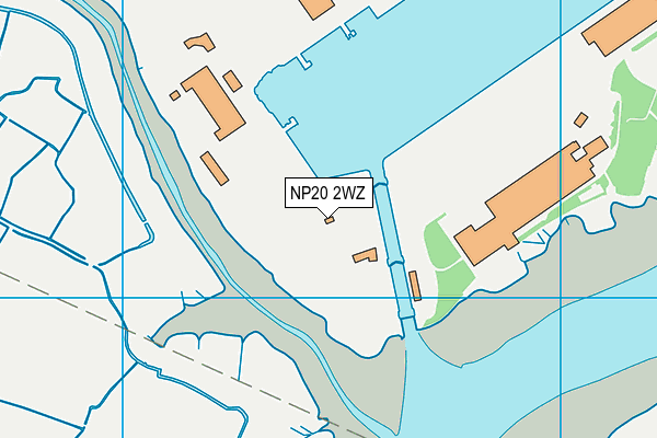 NP20 2WZ map - OS VectorMap District (Ordnance Survey)