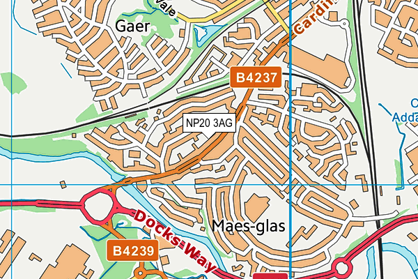 NP20 3AG map - OS VectorMap District (Ordnance Survey)