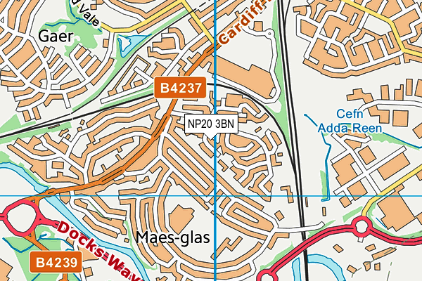 NP20 3BN map - OS VectorMap District (Ordnance Survey)