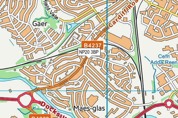 NP20 3BP map - OS VectorMap District (Ordnance Survey)