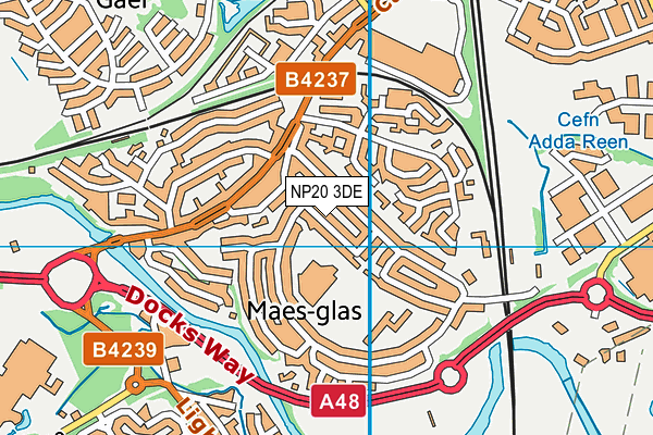 NP20 3DE map - OS VectorMap District (Ordnance Survey)