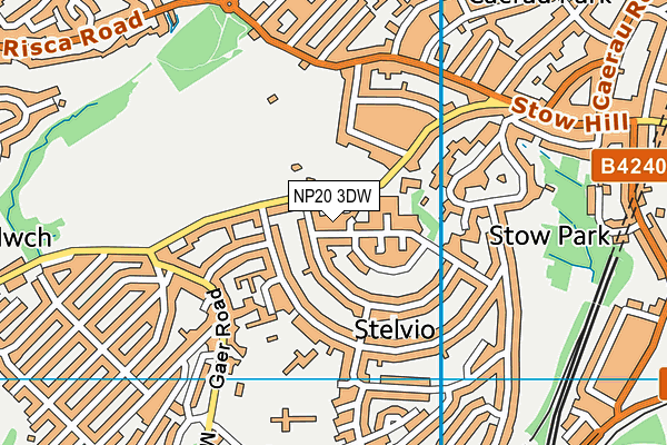 NP20 3DW map - OS VectorMap District (Ordnance Survey)