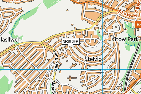 Ysgol Bryn Derw map (NP20 3FP) - OS VectorMap District (Ordnance Survey)
