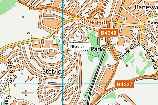 NP20 3FT map - OS VectorMap District (Ordnance Survey)