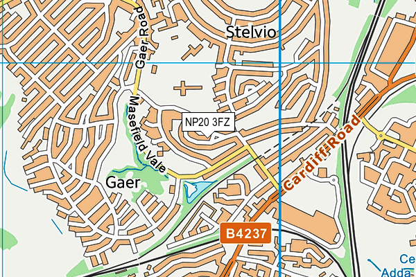 NP20 3FZ map - OS VectorMap District (Ordnance Survey)