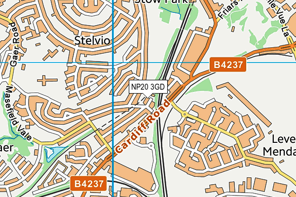NP20 3GD map - OS VectorMap District (Ordnance Survey)