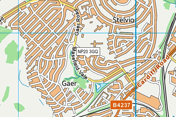 NP20 3GQ map - OS VectorMap District (Ordnance Survey)