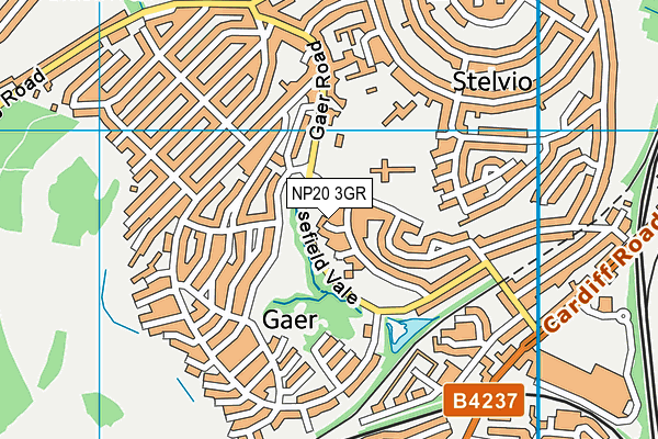 NP20 3GR map - OS VectorMap District (Ordnance Survey)