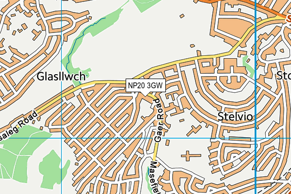 NP20 3GW map - OS VectorMap District (Ordnance Survey)