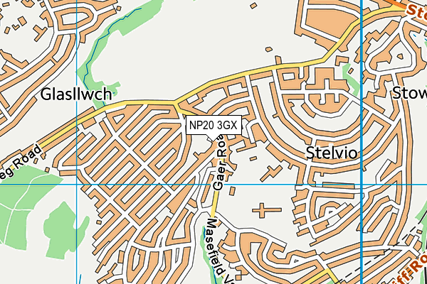 NP20 3GX map - OS VectorMap District (Ordnance Survey)