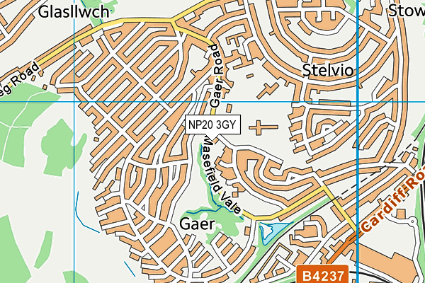 NP20 3GY map - OS VectorMap District (Ordnance Survey)