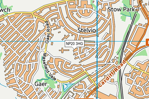 NP20 3HG map - OS VectorMap District (Ordnance Survey)