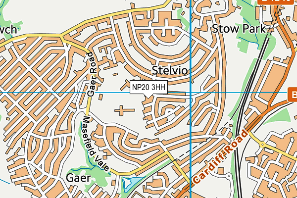 NP20 3HH map - OS VectorMap District (Ordnance Survey)
